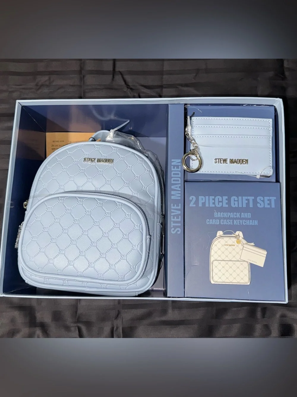 Steve Madden Blue Glaze 2 Piece Gift Set